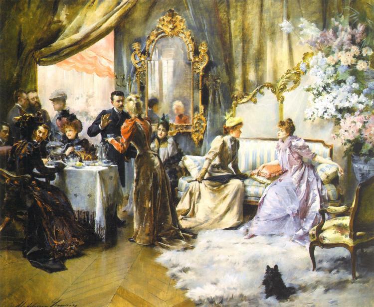 Dans le salon des dames Lemaire (Madeleine Lemaire)
