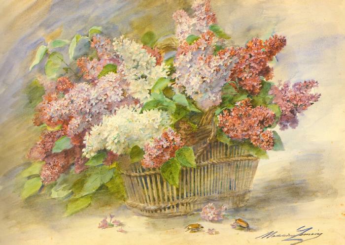 Gerbe de lilas aux hannetons (1902)