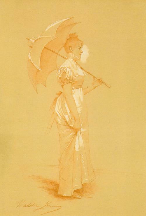 Elégante à l'ombrelle (1889)