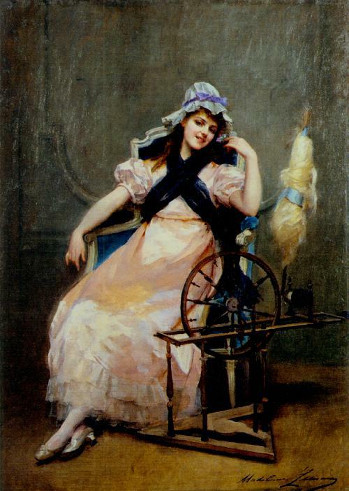 La fileuse au repos (1886)