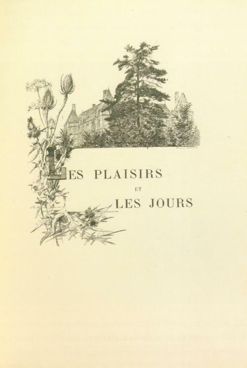 Les Plaisirs et les Jours
